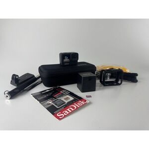 GoPro HERO 9 Black 5K Action Camera Bundle 1TB SD Card Tripod Batteries Case